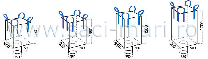 Saci mari din pp cu gura de descarcare